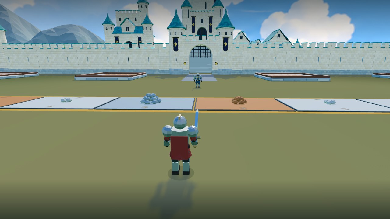 The medieval battlefield and rival castles in Border War